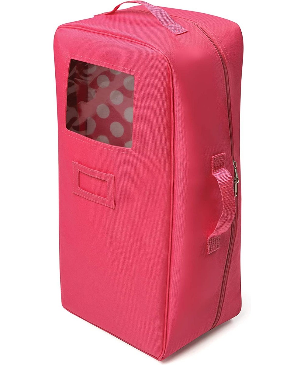 Doll Travel Case with Bed and Bedding - Dark Pink (fits 18" Dolls) $41.66 - Doll Accessories