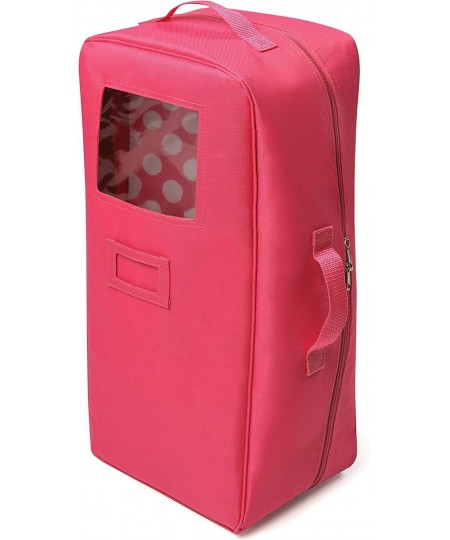 Doll Travel Case with Bed and Bedding - Dark Pink (fits 18" Dolls) $41.66 - Doll Accessories