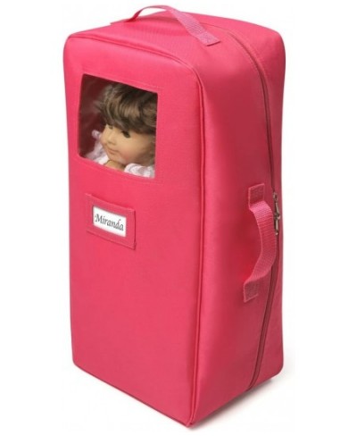 Doll Travel Case with Bed and Bedding - Dark Pink (fits 18" Dolls) $41.66 - Doll Accessories