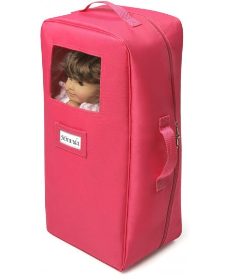 Doll Travel Case with Bed and Bedding - Dark Pink (fits 18" Dolls) $41.66 - Doll Accessories