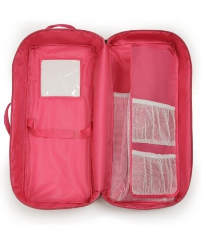 Doll Travel Case with Bed and Bedding - Dark Pink (fits 18" Dolls) $41.66 - Doll Accessories