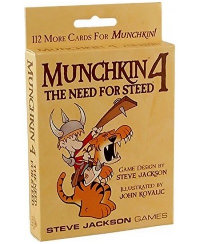 Munchkin 4 – The Need For Steed Card Game Expansion |112-Card Expansion | Adult Kids & Family Game | Fantasy Adventure RPG | ...