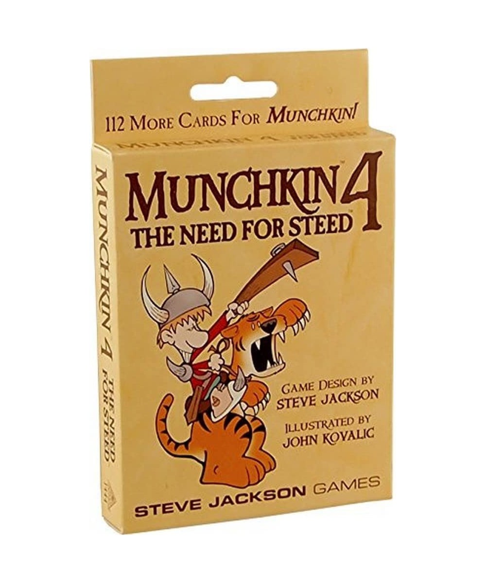 Munchkin 4 – The Need For Steed Card Game Expansion |112-Card Expansion | Adult Kids & Family Game | Fantasy Adventure RPG | ...