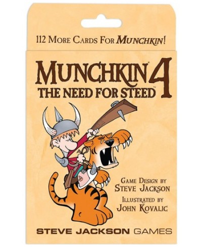 Munchkin 4 – The Need For Steed Card Game Expansion |112-Card Expansion | Adult Kids & Family Game | Fantasy Adventure RPG | ...