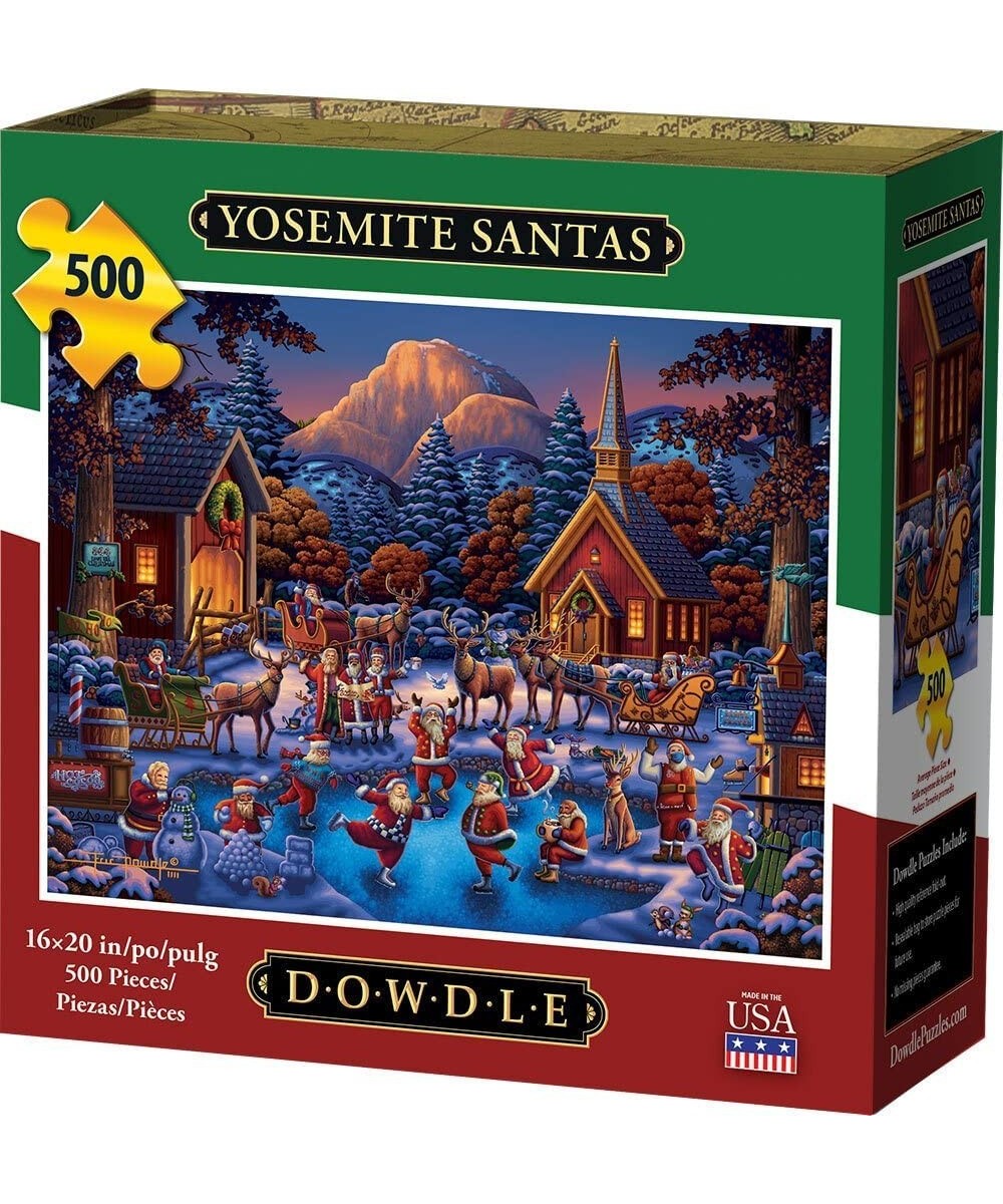 Dowdle Jigsaw Puzzle - Yosemite Santas - 500 Piece $43.23 - Jigsaw Puzzles