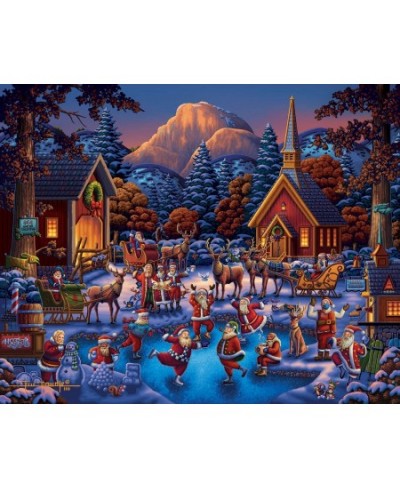 Dowdle Jigsaw Puzzle - Yosemite Santas - 500 Piece $43.23 - Jigsaw Puzzles