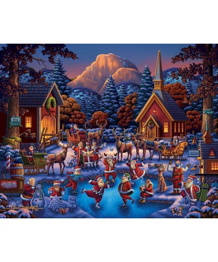 Dowdle Jigsaw Puzzle - Yosemite Santas - 500 Piece $43.23 - Jigsaw Puzzles