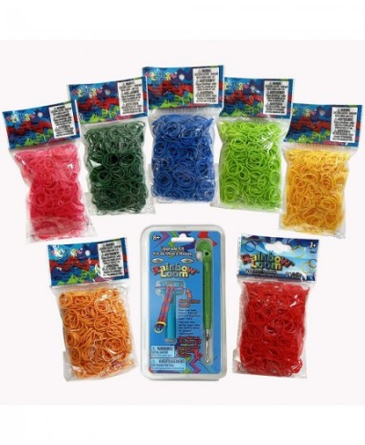 Rainbow Loom: Key Solids Rubber Band Set 4 200 Loom Bands Included Multicolor $38.61 - Craft Kits