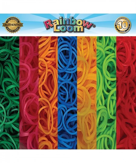 Rainbow Loom: Key Solids Rubber Band Set 4 200 Loom Bands Included Multicolor $38.61 - Craft Kits