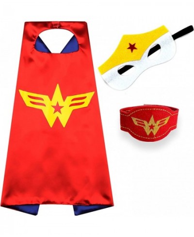 Superhero Capes and Masks for Kids - Satin Capes and Felt Masks for Girls Superhero Toys Costume 4-12 Year for boys party Gif...