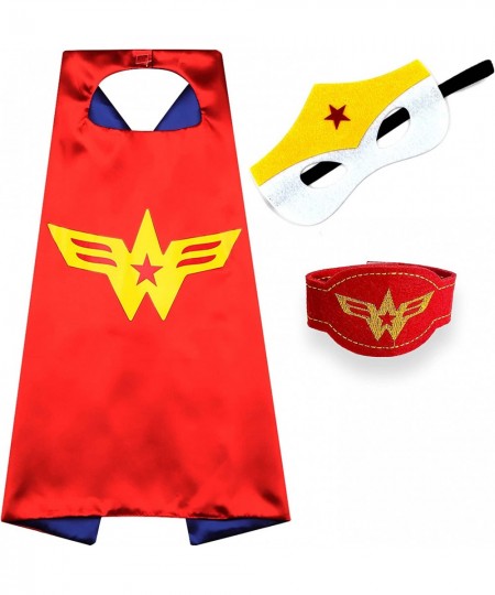 Superhero Capes and Masks for Kids - Satin Capes and Felt Masks for Girls Superhero Toys Costume 4-12 Year for boys party Gif...