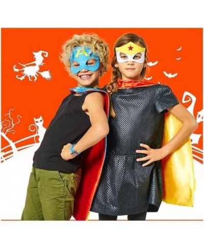 Superhero Capes and Masks for Kids - Satin Capes and Felt Masks for Girls Superhero Toys Costume 4-12 Year for boys party Gif...