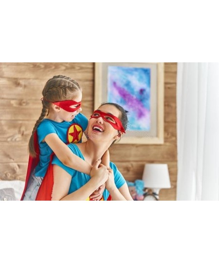 Superhero Capes and Masks for Kids - Satin Capes and Felt Masks for Girls Superhero Toys Costume 4-12 Year for boys party Gif...