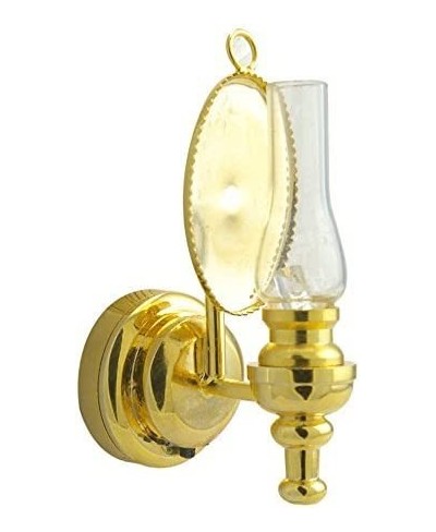 Brass Clear Wall Sconce Oil LAMP LED Super Bright with ON/Off Switch for Adult Dollhouse Collectors Miniature 1:12 Scale $40....