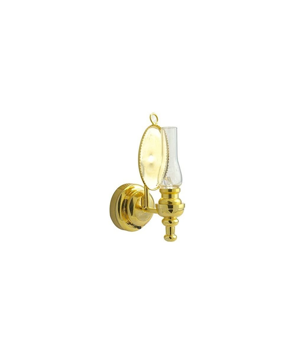 Brass Clear Wall Sconce Oil LAMP LED Super Bright with ON/Off Switch for Adult Dollhouse Collectors Miniature 1:12 Scale $40....