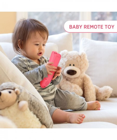 3 Pcs TV Remote Control Toys with Light and Sound Realistic Educational Remote Toy Electric Numbers Learning Toys with Englis...