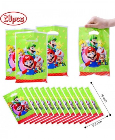 109PCS Mario Party Favors Super Mario Birthday Party Gifts Including 12 Bracelets 12 Keychains 12 Button Pins and 53 Stickers...