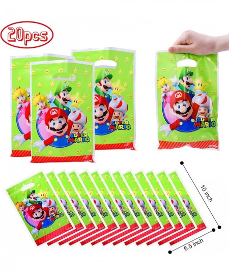 109PCS Mario Party Favors Super Mario Birthday Party Gifts Including 12 Bracelets 12 Keychains 12 Button Pins and 53 Stickers...