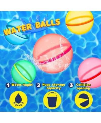 Assorted Grenade Star & Round Shapes 12-Pack Reusable Magnetic Water Balloons. Self Sealing Magnetic Water Splash Balls. Soft...