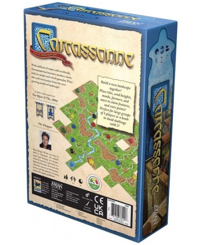 Carcassonne Board Game (BASE GAME) | Family Board Game | Board Game for Adults and Family | Strategy Board Game | Medieval Ad...