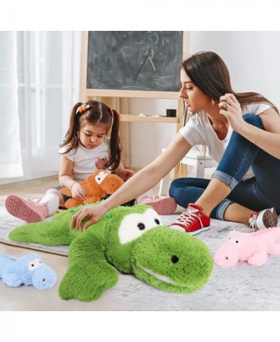 Plush Alligator Stuffed Animal Plush Toy 36inch Mommy Stuffed Crocodile with 3 Baby Crocodile Stuffed Animals Alligator Plush...