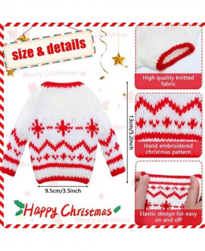 6 Pcs Christmas Elf Doll Clothes Sweater Skirt Elf Doll Accessories Outfit Knitted Santa Clothing for Doll Holiday Xmas Doll ...