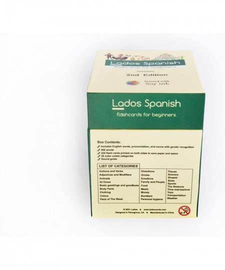 Lados: Spanish Flash Cards for Beginners Spanish for Adults and Kids 500 Most Used Spanish Words $58.52 - Educational Flash C...