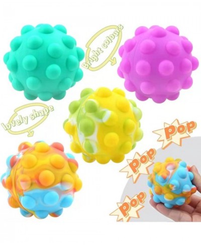 Push Bubble Stress Ball Fidget Toy Silicone Sensory 3D Balls Stress Reliever Anti Anxiety Toy for Kids Adults $20.31 - Fidget...