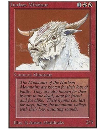 Magic: the Gathering - Hurloon Minotaur - Unlimited $11.36 - Card Games