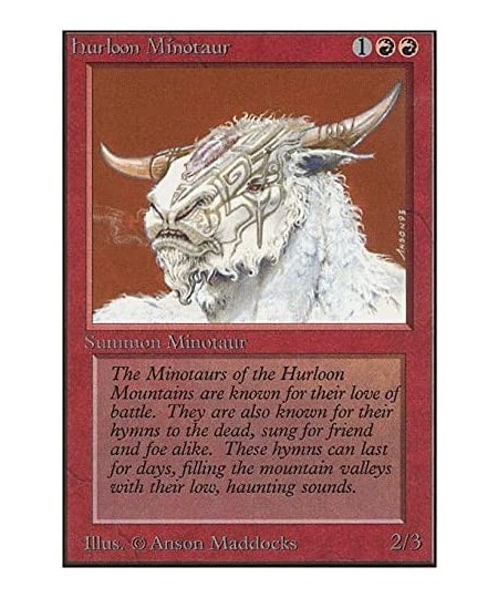 Magic: the Gathering - Hurloon Minotaur - Unlimited $11.36 - Card Games