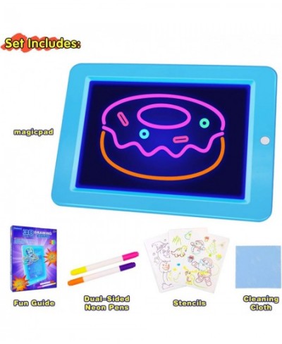 Toys for 2 3 4 5 6 Years Old Girls Boys LED Writing Tablet for Kids 3D Drawing Pad with Light Up Glow Doodle Board Educationa...