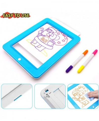 Toys for 2 3 4 5 6 Years Old Girls Boys LED Writing Tablet for Kids 3D Drawing Pad with Light Up Glow Doodle Board Educationa...