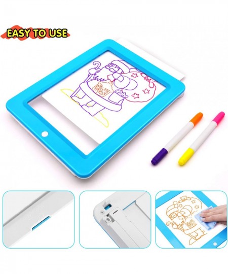 Toys for 2 3 4 5 6 Years Old Girls Boys LED Writing Tablet for Kids 3D Drawing Pad with Light Up Glow Doodle Board Educationa...