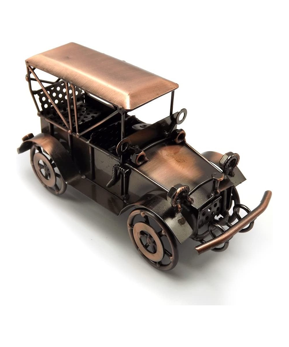 Vintage Vehicle Home Decor Antique Car Room Decoration Ornaments Handcrafted Collectible Vehicle Metal Kids Model Toy (Vintag...