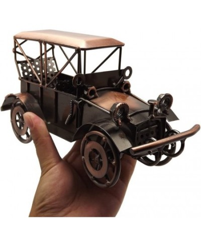 Vintage Vehicle Home Decor Antique Car Room Decoration Ornaments Handcrafted Collectible Vehicle Metal Kids Model Toy (Vintag...