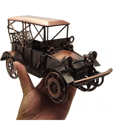 Vintage Vehicle Home Decor Antique Car Room Decoration Ornaments Handcrafted Collectible Vehicle Metal Kids Model Toy (Vintag...