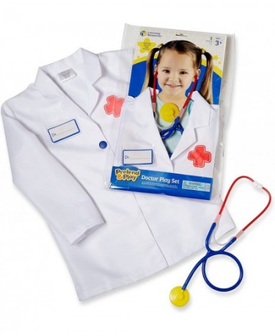 Doctor Play Set - 3 Pieces Ages 3+ Doctor Kit for Kids Pretend Play Doctor Dress Up for Kids Doctor Costume for Kids Preschoo...