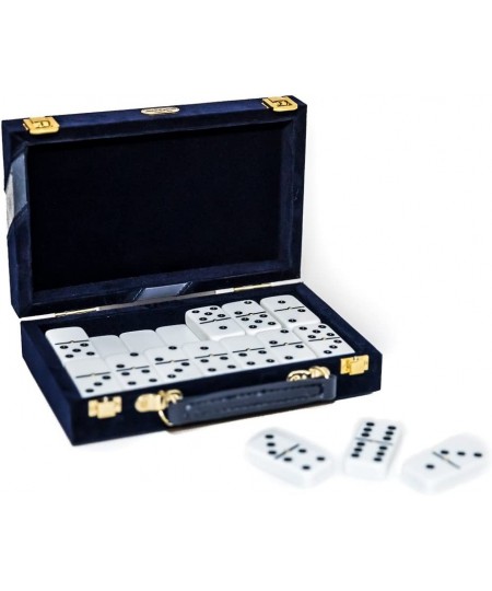 Fashion Avenue Designer Double Six Black Professional Jumbo Size Tournament Dominoes Set with Spinners $85.06 - Domino & Tile...