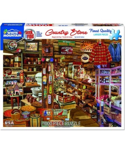 Puzzles Country Store Seek & Find 1000 Piece Jigsaw Puzzle $34.62 - Jigsaw Puzzles