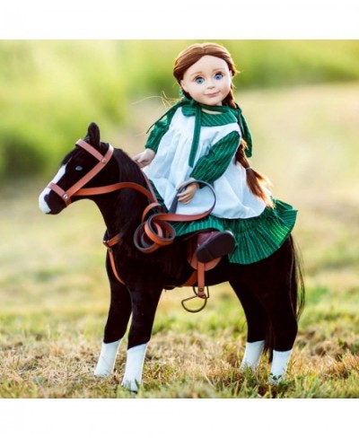 18 Inch Doll Clothes Little House on The Prairie Dress Outfit Authentic 1880's Design Calico Dress & Bonnet with White Apron ...