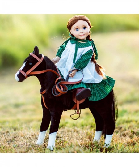 18 Inch Doll Clothes Little House on The Prairie Dress Outfit Authentic 1880's Design Calico Dress & Bonnet with White Apron ...