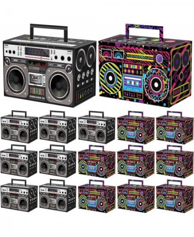 80s Party Favor Treat Boxes 24 PCS Novelty Boom Box Gift Boxes Retro Radio Mixed Color Candy Goodies Box for Retro 1980s Them...