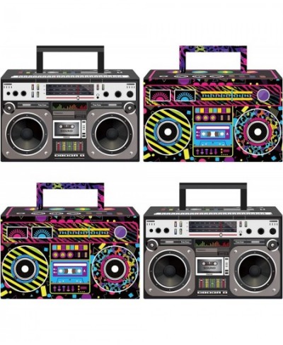 80s Party Favor Treat Boxes 24 PCS Novelty Boom Box Gift Boxes Retro Radio Mixed Color Candy Goodies Box for Retro 1980s Them...