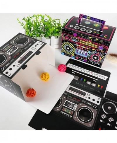 80s Party Favor Treat Boxes 24 PCS Novelty Boom Box Gift Boxes Retro Radio Mixed Color Candy Goodies Box for Retro 1980s Them...