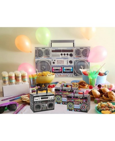 80s Party Favor Treat Boxes 24 PCS Novelty Boom Box Gift Boxes Retro Radio Mixed Color Candy Goodies Box for Retro 1980s Them...