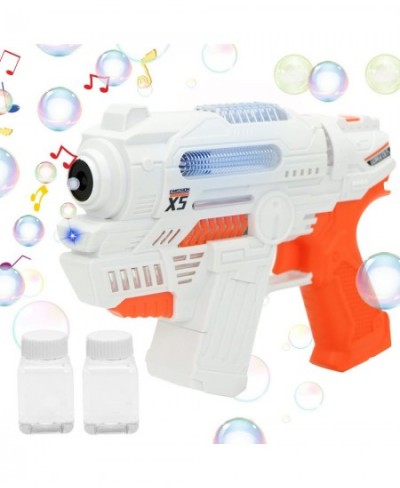 Bubble Guns with 2 Bubble Solution for Kids Bubble Makers with Music and Light for Party Favors Bubble Toys Outdoors/Indoor A...