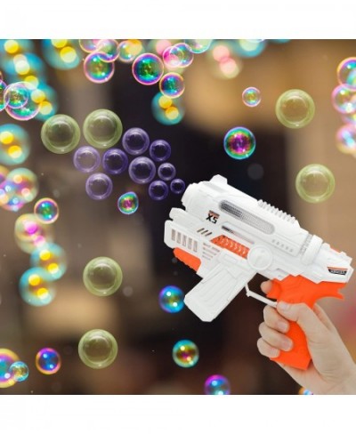 Bubble Guns with 2 Bubble Solution for Kids Bubble Makers with Music and Light for Party Favors Bubble Toys Outdoors/Indoor A...