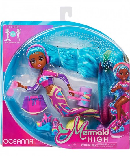 Mermaid High Oceanna Deluxe Mermaid Doll & Accessories with Removable Tail Doll Clothes and 4 Fashion Accessories Kids Toys f...