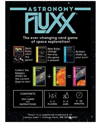 Astronomy Fluxx Card Game - Kids Games Adult Card Games Family Games for Game Night Card Games for Families Fun Games Space G...