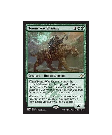 Temur War Shaman (142/185) - Fate Reforged - Foil $11.99 - Card Games